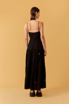 Vestido Linho Bordado Estrelas