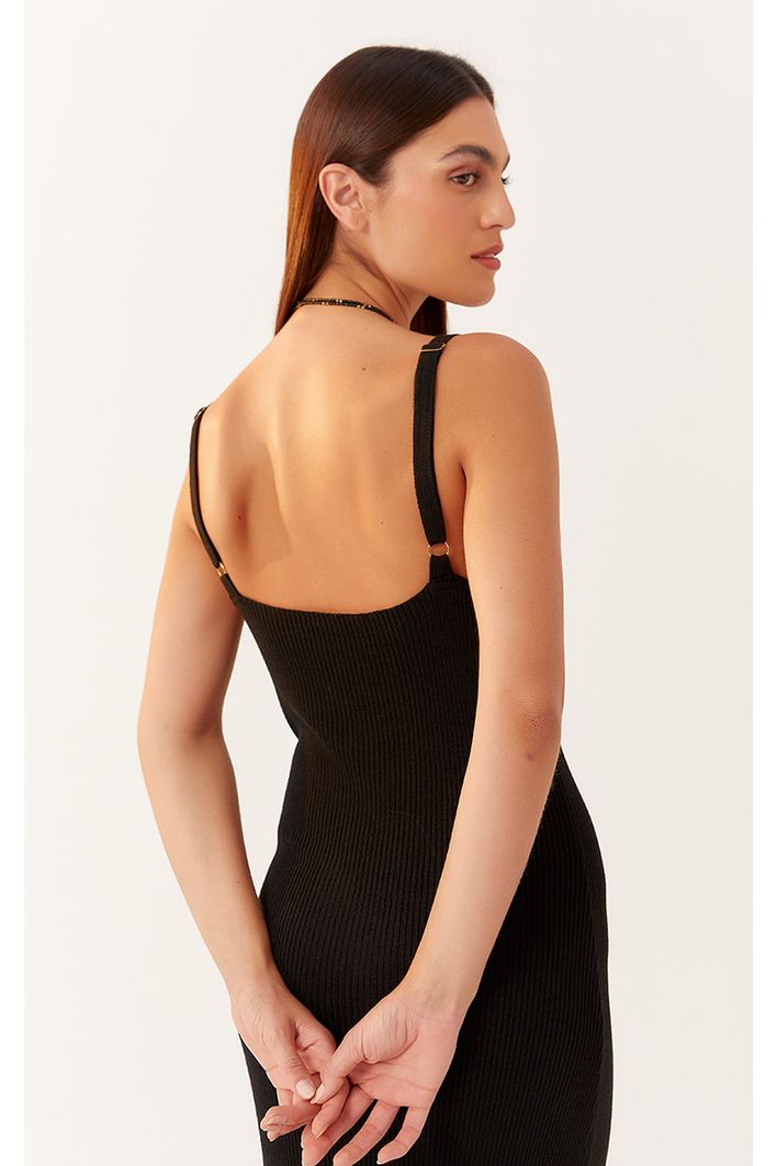 Vestido Tricot Fenda