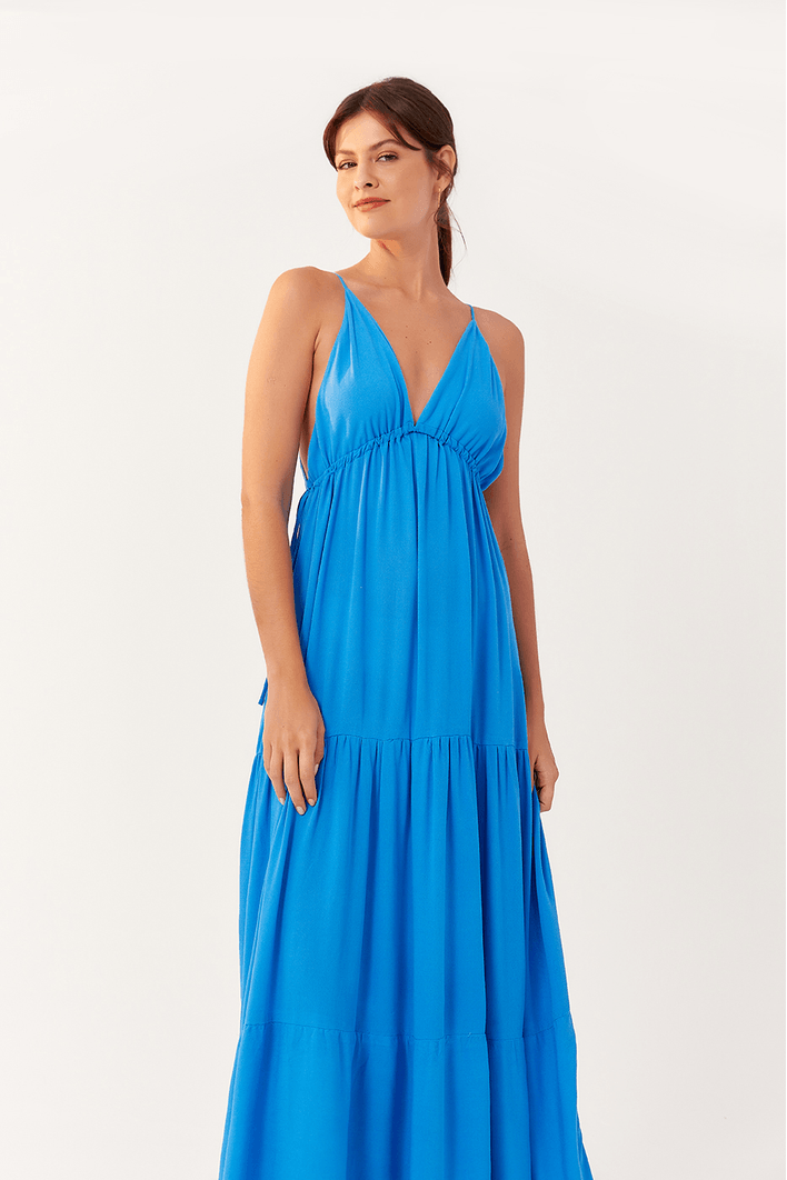 Vestido Longo Crepe