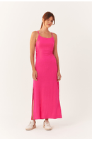 Vestido Canelado Detalhe Lateral Bf
