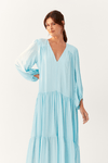 Vestido Midi Mangão