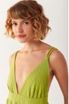 Vestido Canelado Decote V