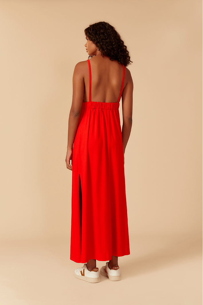 Vestido Fendas Laterais