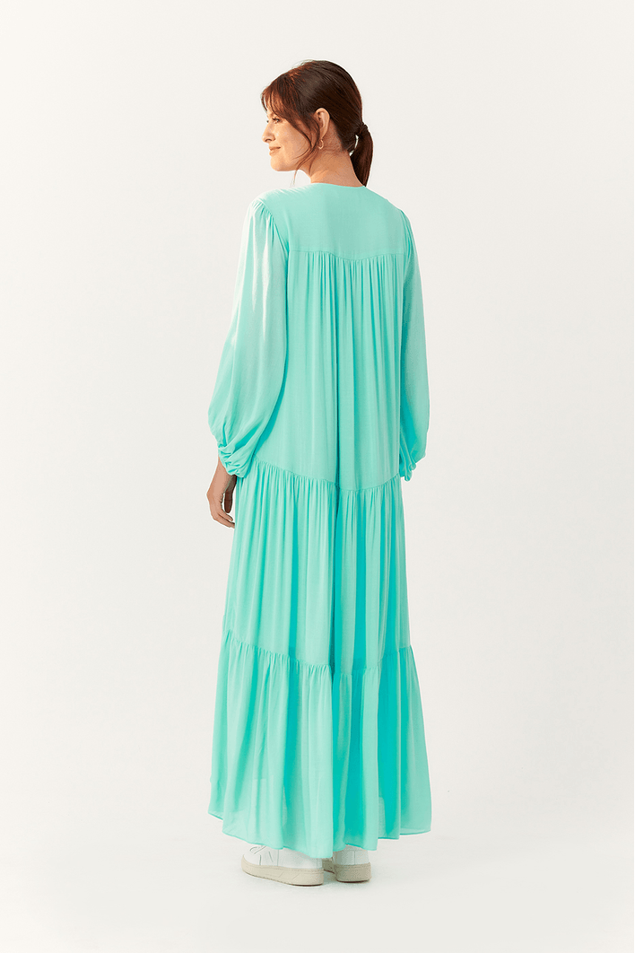 Vestido Midi Mangão