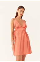 Vestido Crepe Amarração Lateral Bf