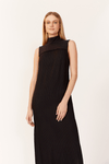 Vestido Cropped Listras Recorte Malha