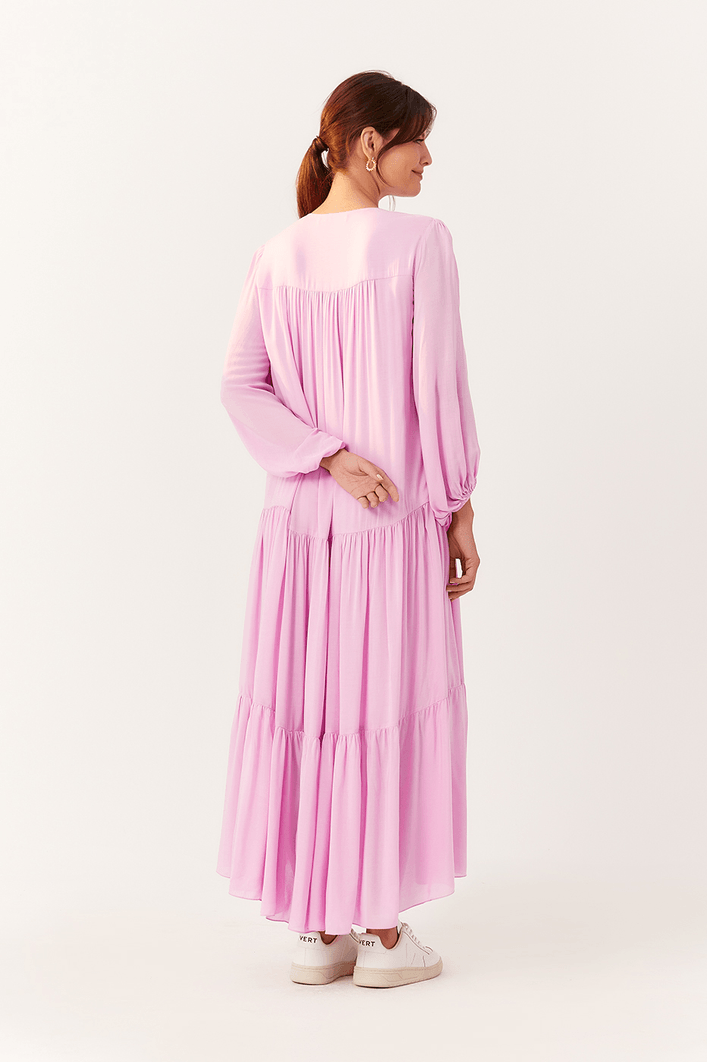 Vestido Midi Mangão