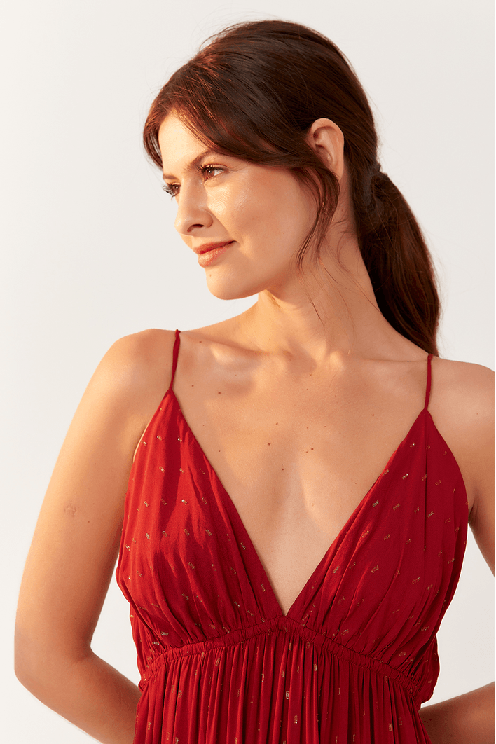 Vestido Cropped Maria Lurex Color Bf
