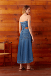 Vestido Jeans Recorte Bojo