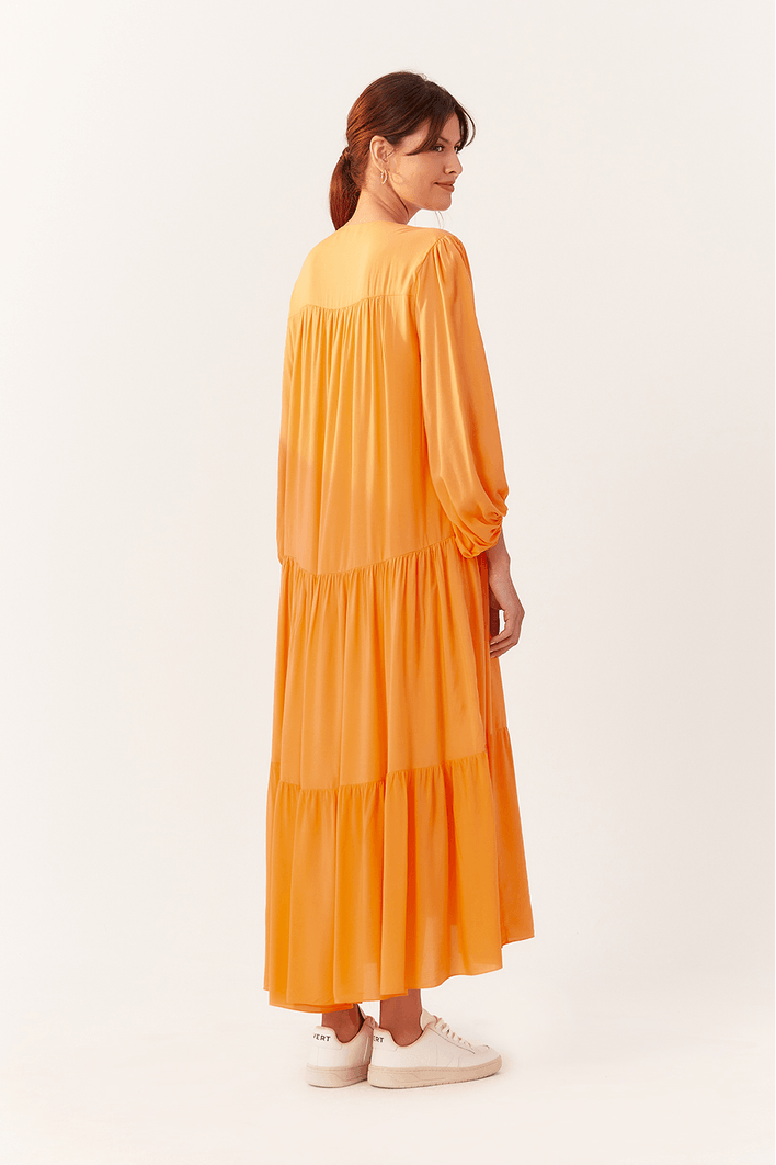 Vestido Midi Mangão