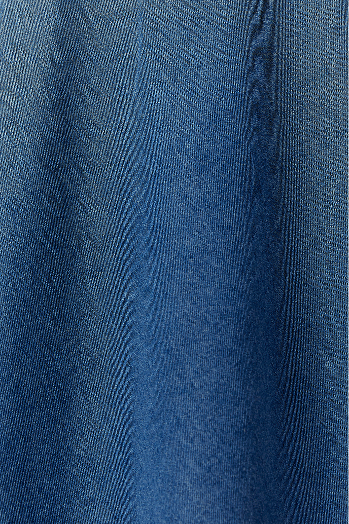 Vestido Jeans Recorte Bojo