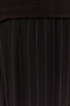 Vestido Cropped Listras Recorte Malha