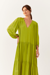 Vestido Midi Mangão