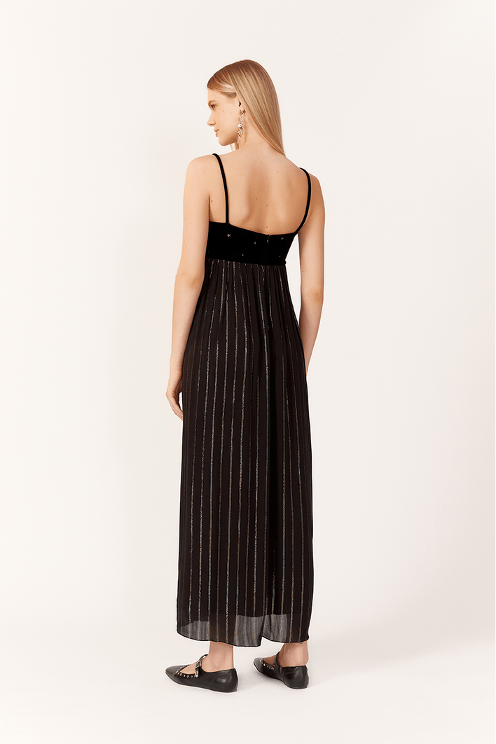 Vestido Cropped Lurex Ceu Estrelado