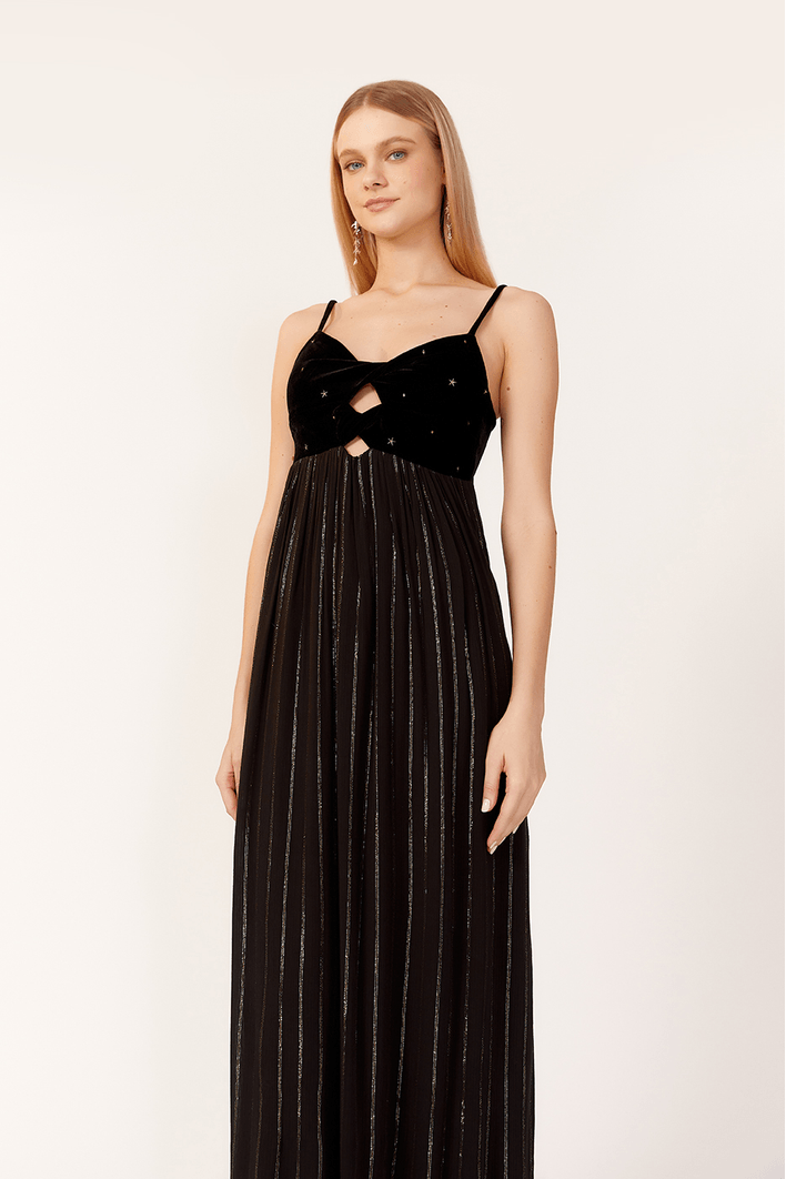 Vestido Cropped Lurex Ceu Estrelado