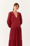 Vestido Midi Mangão