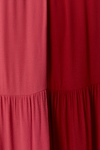 Vestido Crepe Cropped Bicolor