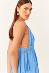 Vestido Crepe Amarração Lateral Bf