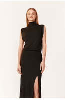 Vestido Canelado Fenda