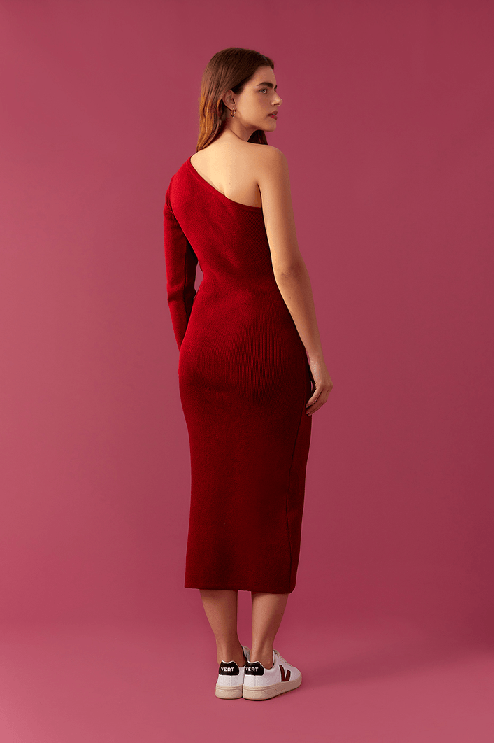 Vestido Tricot Ombro Só