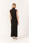 Vestido Canelado Fenda