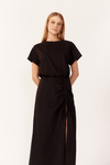 Vestido Básico Franzido