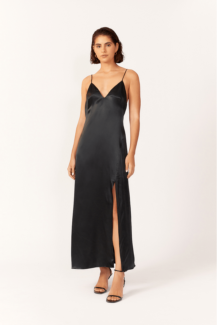 Vestido Slip Dress Cropped Cetim