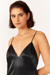 Vestido Slip Dress Cropped Cetim