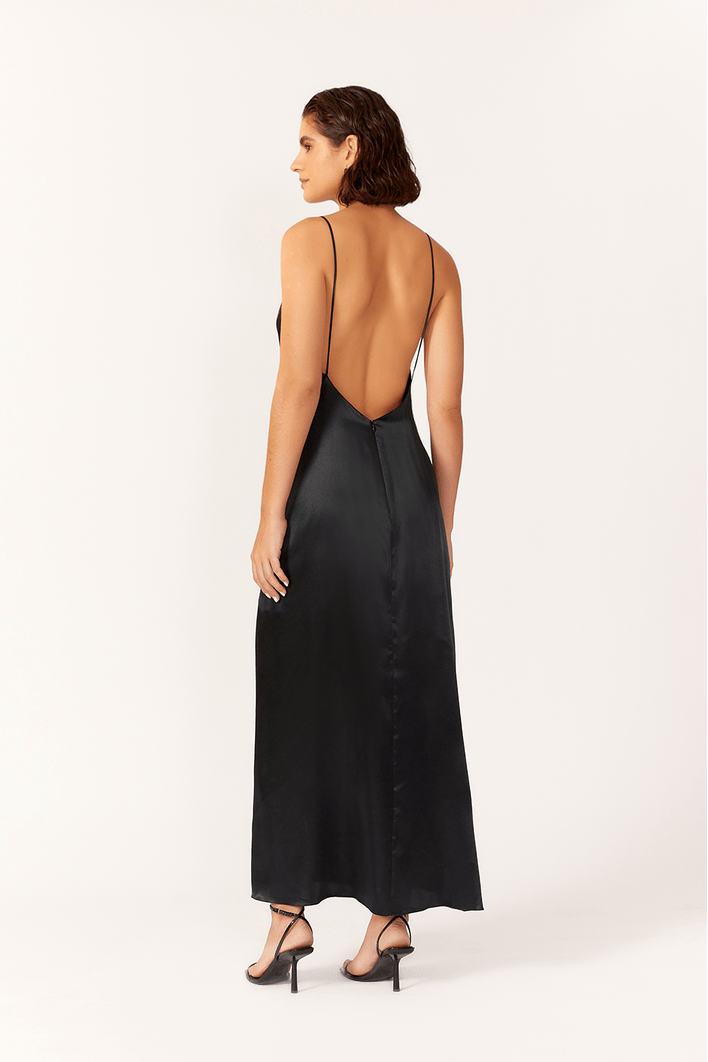 Vestido Slip Dress Cropped Cetim