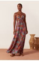 Vestido Longo Estampa Ancestral