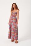 Vestido Longo Estampa Ancestral