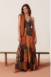 Vestido Longo Estampa Blend Verde