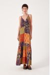 Vestido Longo Estampa Blend Verde