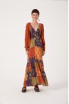 Vestido Longo Estampa Blend Verde
