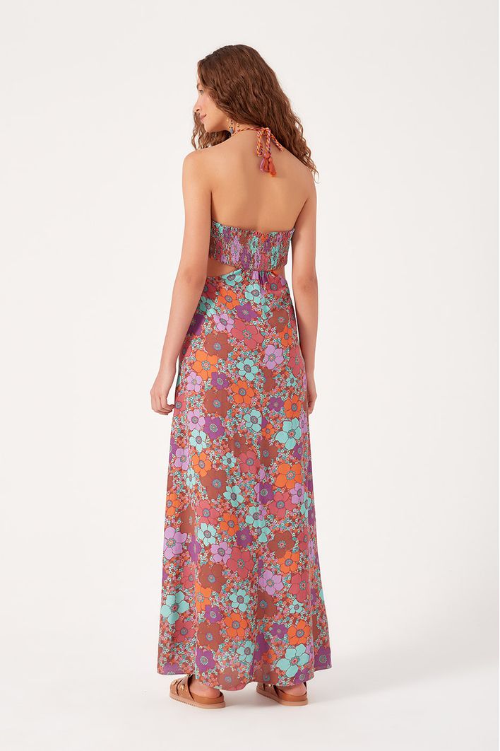 Vestido Longo Estampa Ancestral