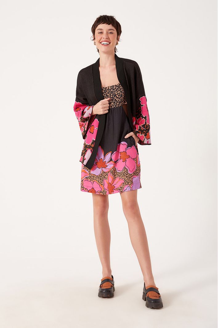 Vestido Estampa Jardim Selvagem