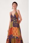 Vestido Longo Estampa Blend Verde