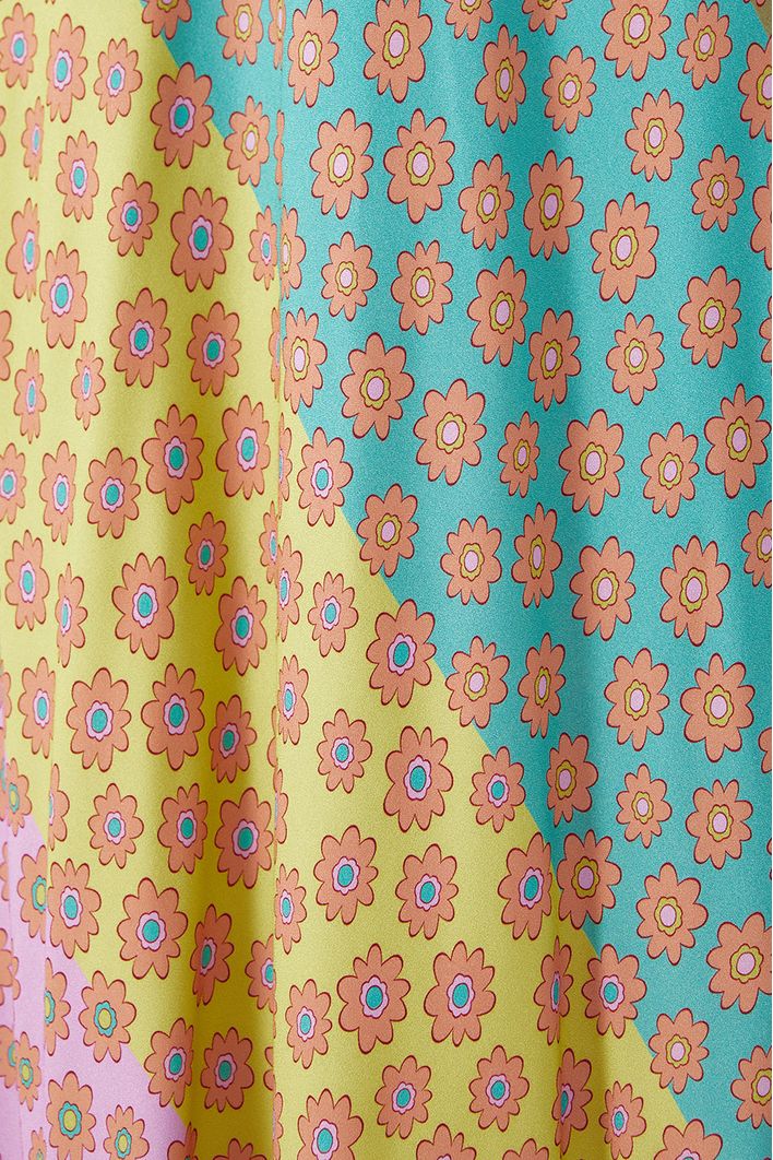 Vestido Cropped Estampa Flora