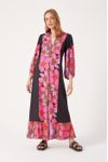 Vestido Longo Estampa Jardim Selvagem
