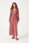 Vestido Midi Lurex Estampa Nostalgia