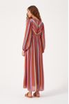 Vestido Midi Lurex Estampa Nostalgia