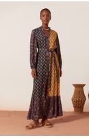 Vestido Longo Estampa Recanto Mix