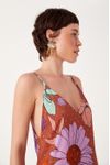 Vestido Longo Estampa Jardim Secreto