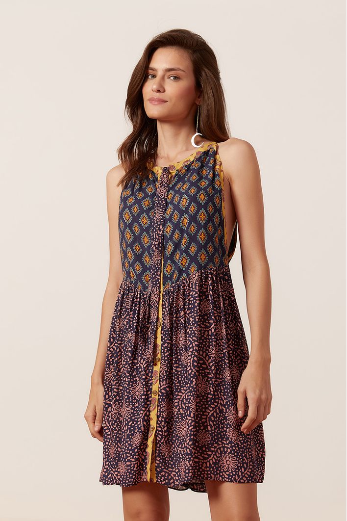 Vestido Estampa Recanto Mix
