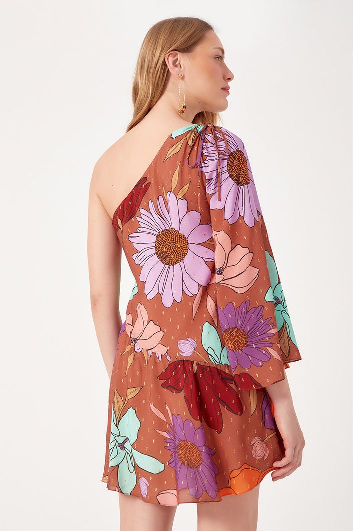 Vestido Estampa Jardim Secreto