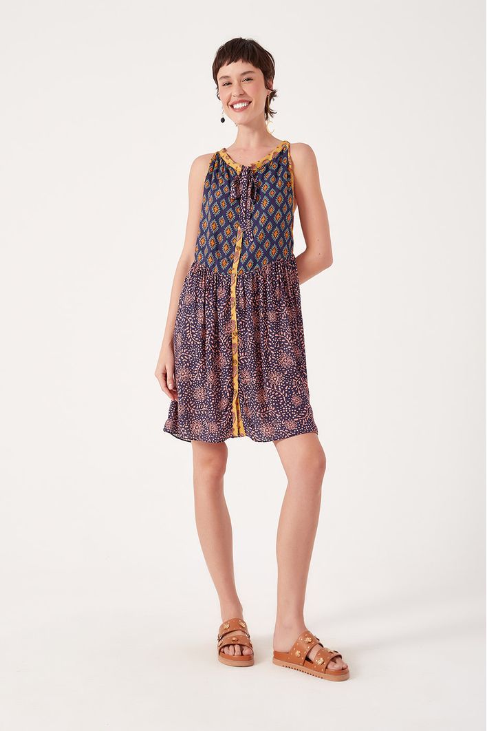 Vestido Estampa Recanto Mix