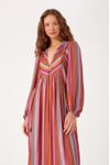 Vestido Midi Lurex Estampa Nostalgia