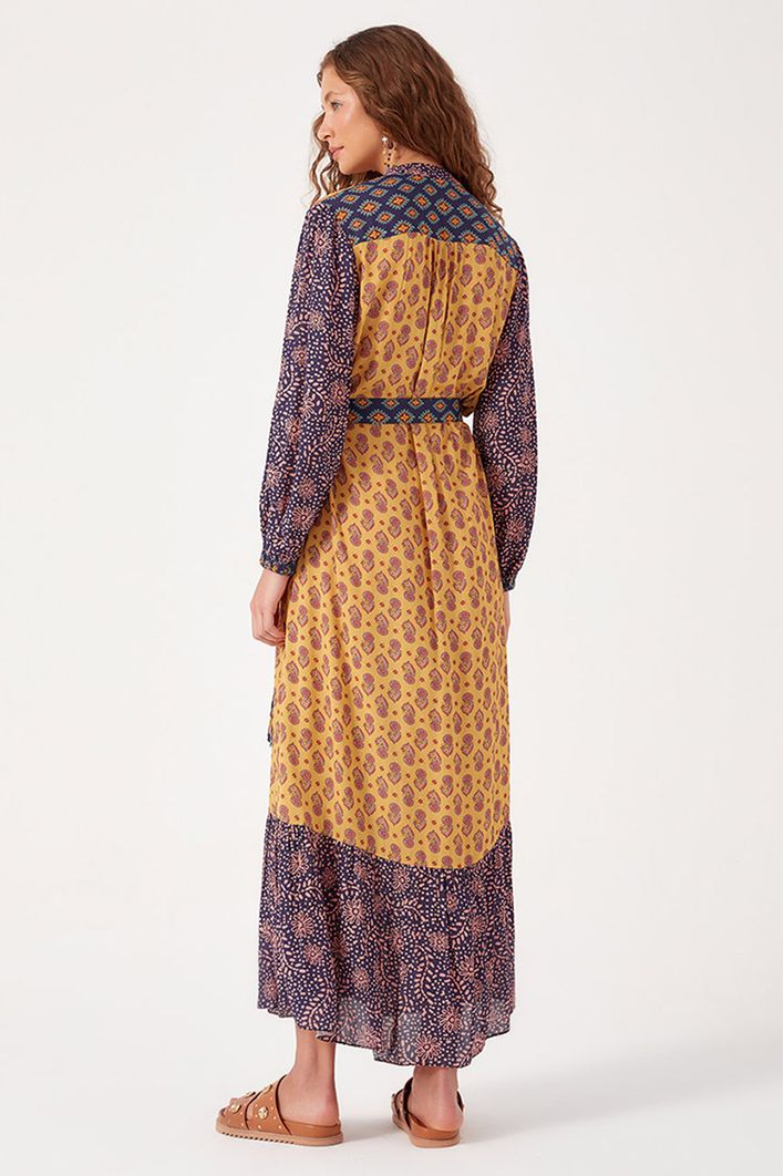 Vestido Longo Estampa Recanto Mix