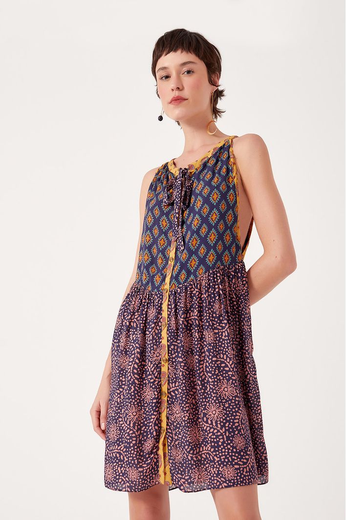 Vestido Estampa Recanto Mix