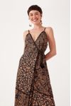 Vestido Longo Linho Estampa Bonança